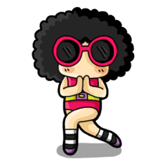 80's Afro Girl
