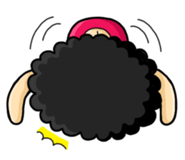 80's Afro Girl sticker #5957964