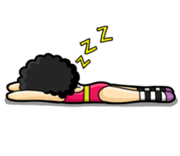 80's Afro Girl sticker #5957966