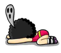 80's Afro Girl sticker #5957981