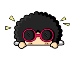 80's Afro Girl sticker #5957992