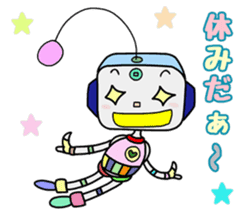 Colorful robot 2 sticker #5959537