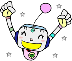 Colorful robot 2 sticker #5959548