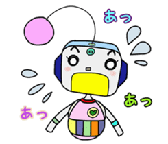 Colorful robot 2 sticker #5959550
