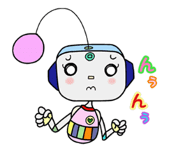 Colorful robot 2 sticker #5959551
