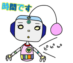 Colorful robot 2 sticker #5959559