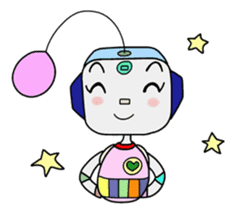 Colorful robot 2 sticker #5959562
