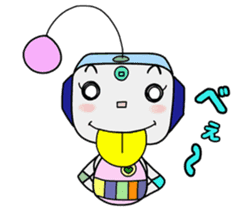 Colorful robot 2 sticker #5959563