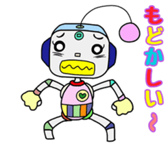Colorful robot 2 sticker #5959564