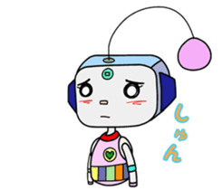 Colorful robot 2 sticker #5959566
