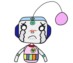 Colorful robot 2 sticker #5959567