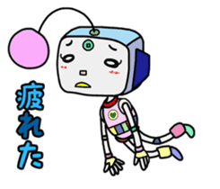 Colorful robot 2 sticker #5959570