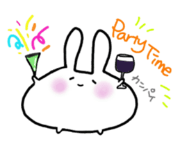 "Daifuku" rabbit's daily life 2 sticker #5959849
