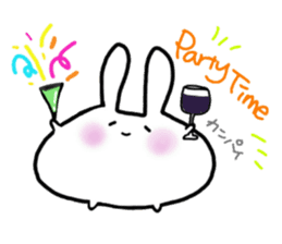 "Daifuku" rabbit's daily life 2 sticker #5959849
