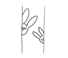It is very cute rabbit sticker #5961531