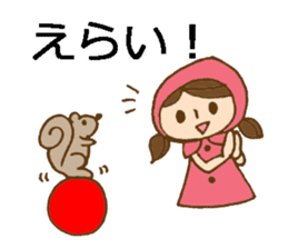 Daily Okayama dialect with a cute girl sticker #5961622