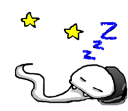 white snake sticker #5961684