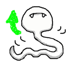 white snake sticker #5961701