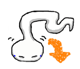 white snake sticker #5961702