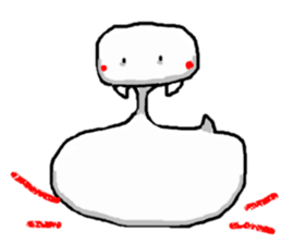 white snake sticker #5961703