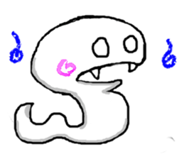 white snake sticker #5961704