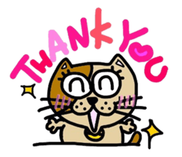 cat and amusing friends. sticker #5963000