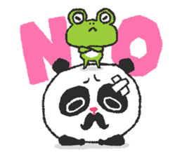 Adventurer Panda Elvis & Frog Olive sticker #5963035