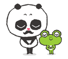 Adventurer Panda Elvis & Frog Olive sticker #5963037