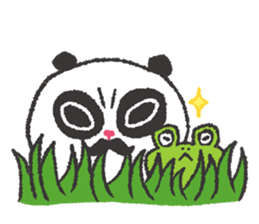 Adventurer Panda Elvis & Frog Olive sticker #5963045