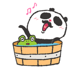 Adventurer Panda Elvis & Frog Olive sticker #5963065