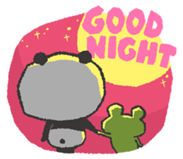 Adventurer Panda Elvis & Frog Olive sticker #5963071