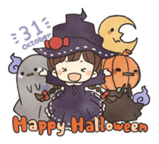 Three of the Halloween mood sticker #5963552