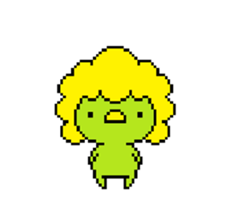 Kappa pixel art Sticker sticker #5964314