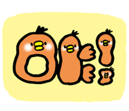 MOCHI MOCHI Rice cake bird sticker #5964489