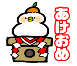 MOCHI MOCHI Rice cake bird sticker #5964527