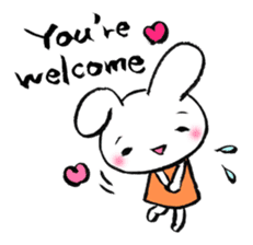 Comforting Cat & Bunny (English ver.) sticker #5965570