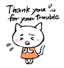 Comforting Cat & Bunny (English ver.) sticker #5965575