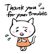 Comforting Cat & Bunny (English ver.) sticker #5965575