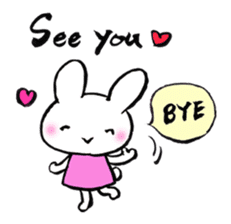 Comforting Cat & Bunny (English ver.) sticker #5965584