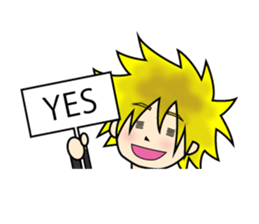 Annoying cute man Hosuto-kun sticker #5965760