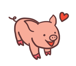 Small pig sticker #5966018