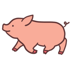 Small pig sticker #5966036