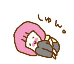 pink  contact kappa hair otometan sticker #5967386