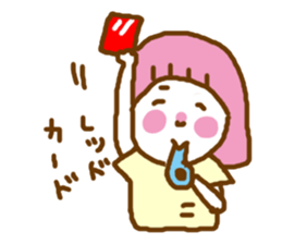 pink  contact kappa hair otometan sticker #5967395