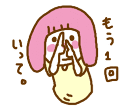 pink  contact kappa hair otometan sticker #5967397