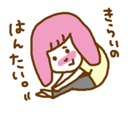 pink  contact kappa hair otometan sticker #5967401