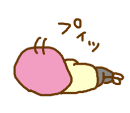 pink  contact kappa hair otometan sticker #5967410