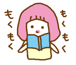pink  contact kappa hair otometan sticker #5967417
