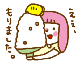 pink  contact kappa hair otometan sticker #5967421