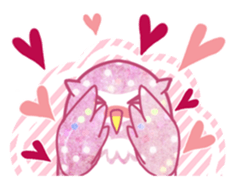 Pretty&colorful owl sticker #5970584